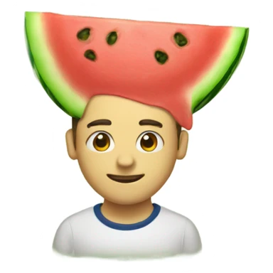 Watermelon head sticker