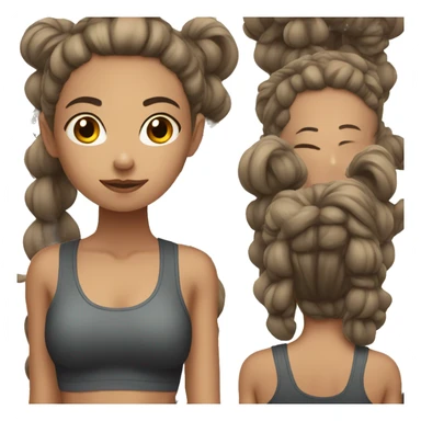 Gym girl, with little desire sticker