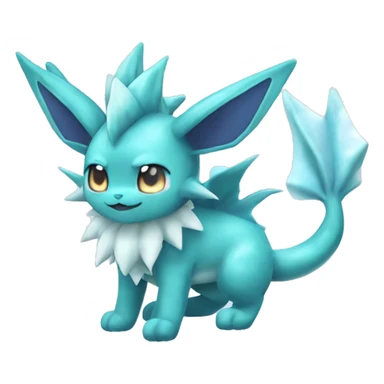 Kawaii Vaporeon-Glaceon-Pokémon full body sticker