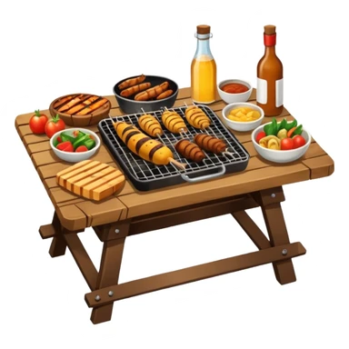 BBQ table sticker