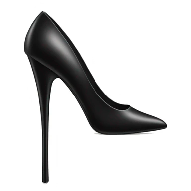 Very tall black stiletto heel sticker