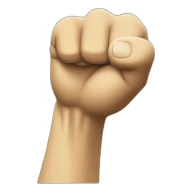 Tintin fist up sticker