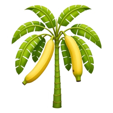 Banana tree, negative banana. sticker