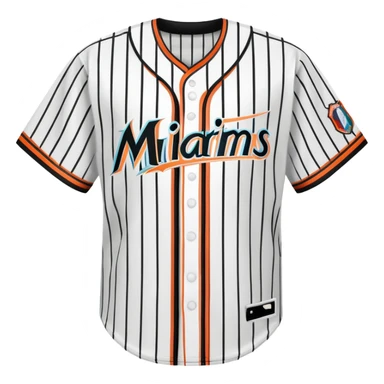 Miami Marlins Baseball Jersey  sticker
