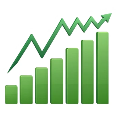 dollar graph sticker