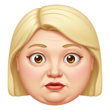 ugly fat white woman sticker