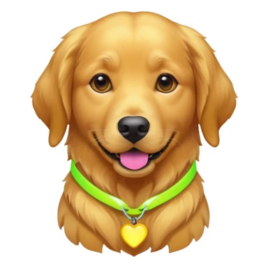 DOG wearring neon fashion sticker