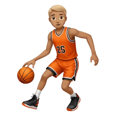 A person who plays basketball sticker