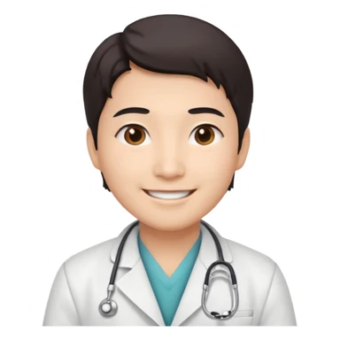 asian doctor sticker