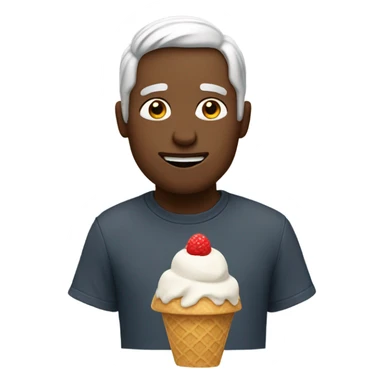 Albert eating ice cream sticker