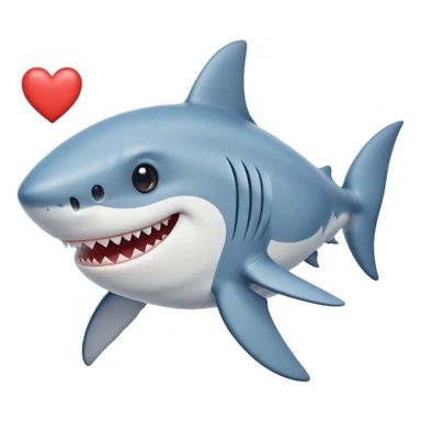 Tiburón enamorado sticker