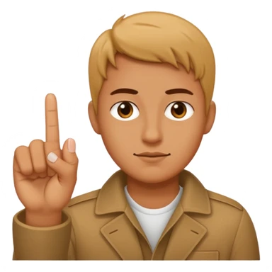 Person middle finger sticker