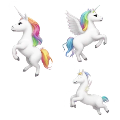 Pink fluffy unicorns dancing in rainbows sticker