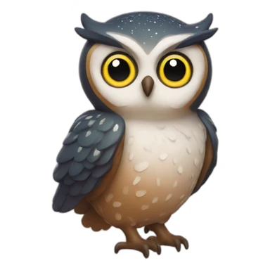 galaxie owl sticker