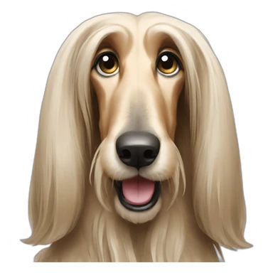 Afghan hound sticker