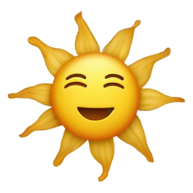 sun in the sky that is a onion sticker