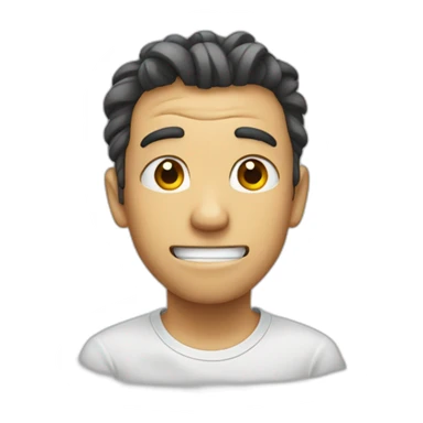 Nervous smile sticker