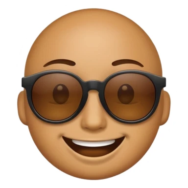 emoji smile dark sunglasses sticker