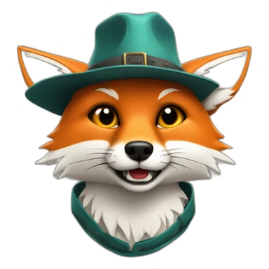 Kettari fox chiffa with hat smoked sticker