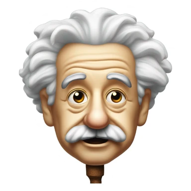 albert einstein smoking looking evil sticker