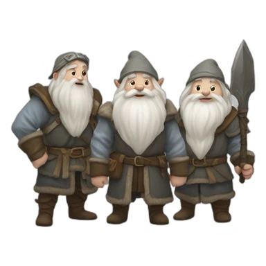 White snow and the dwarves sticker