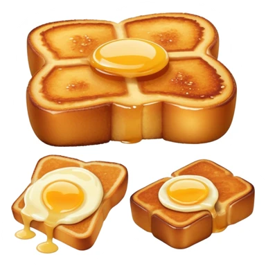 Torrijas Spanish Easter dessert toast soaked in milk and honey sticker