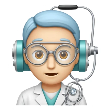 oculos de grau e um medico sticker