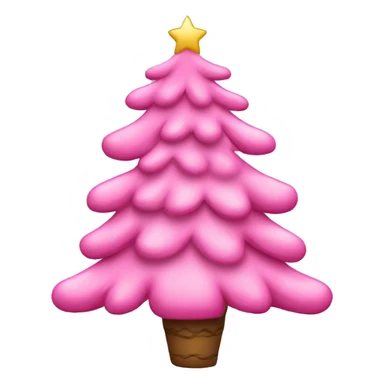 Pink girly Christmas’s tree sticker