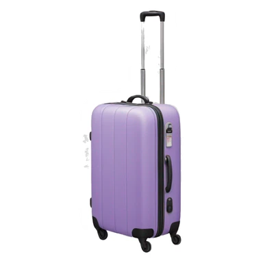 light purple luggage sticker