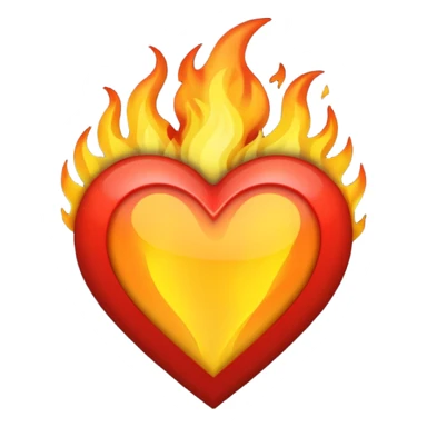 Make flaming hearts in all colours but heart would be separate nature sticker