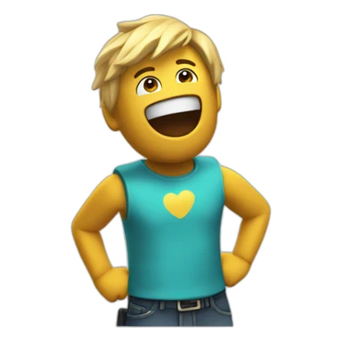 excited roblox character sticker