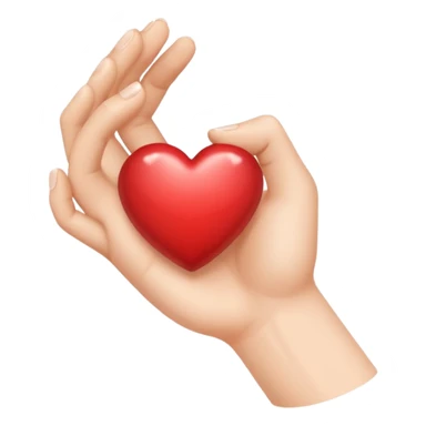 Un main qui forme un cœur sticker