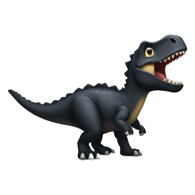 black dino sticker