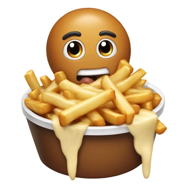 Poutine qui mange une poutine sticker