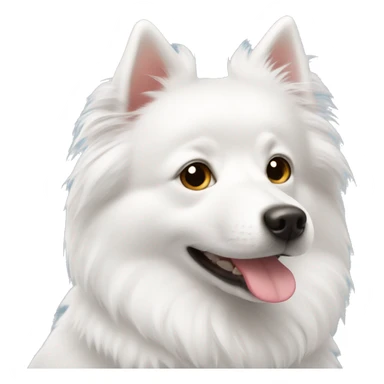 White spitz sticker