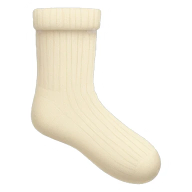 Cream colored socks sticker