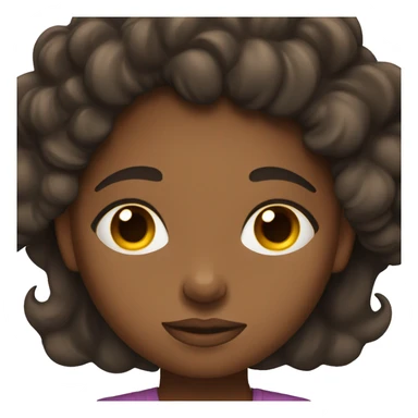 Brunette black girl sleeping sticker
