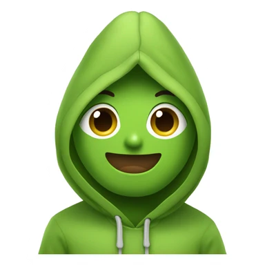Avocado wearing a hoodie sticker