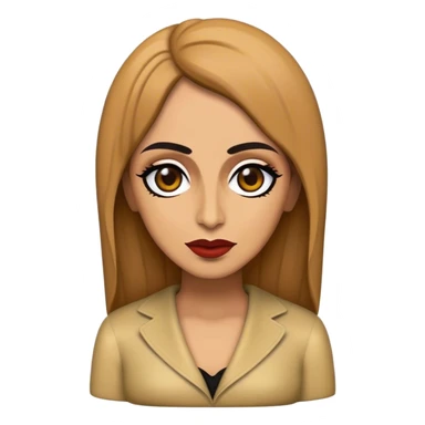 Cinematic Realistic Fairuz Pop Culture Emoji, featuring an iconic portrayal of the legendary singer rendered with vibrant textures and soulful, dynamic lighting. sticker