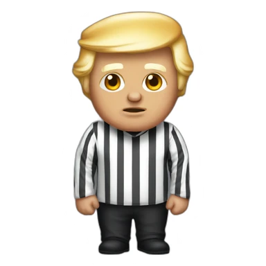 Trump in prison costume sticker