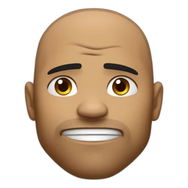 the-rock-frown sticker