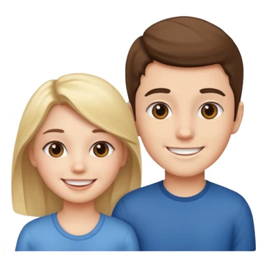 Nude girl and boy sticker