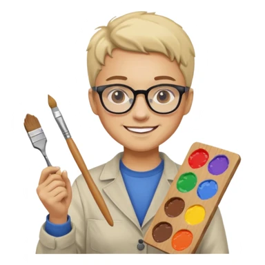 un professeur d'arts plastiques sticker