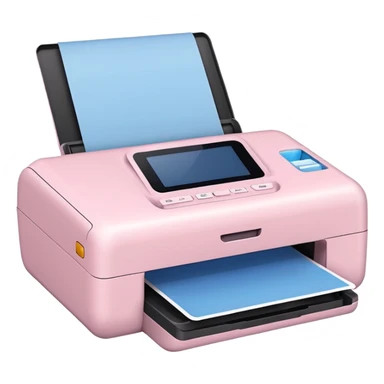 Pale Pink Scanners Printer sticker