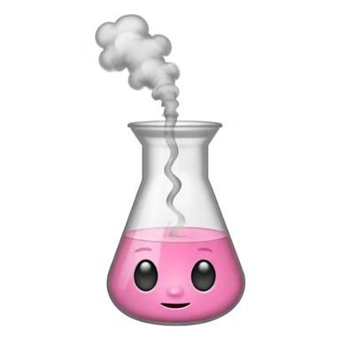 pink beaker with smoke no face sticker