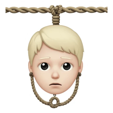 Hang myself sticker