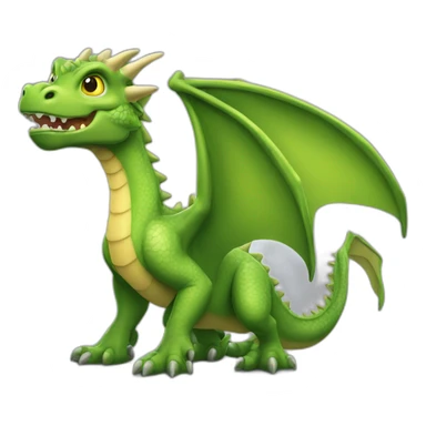 Dragon sur dinosaure sticker