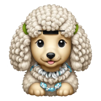 perro caniche sticker