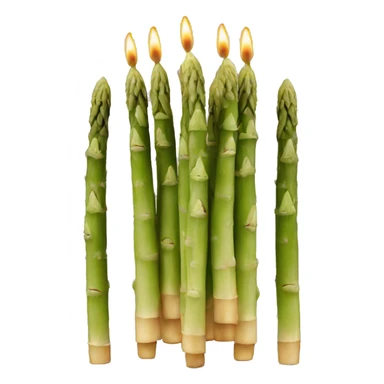 birthday candles that look like asparagus sticker