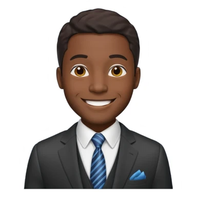 Black man in three-piece suit sticker